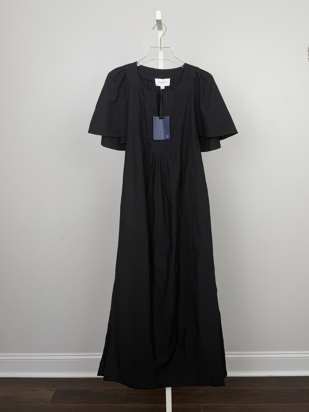 Pomander Place Black Finley Flutter Sleeve Maxi Dress - Picture 2 of 7